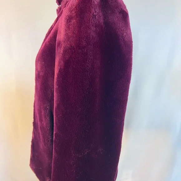 Vtg Sasson Juniors Sz 9 Full Zip Faux Fur Coat - Picture 4 of 16